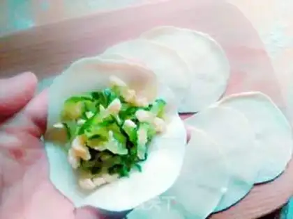 Make Cucumber egg dumplings step 16