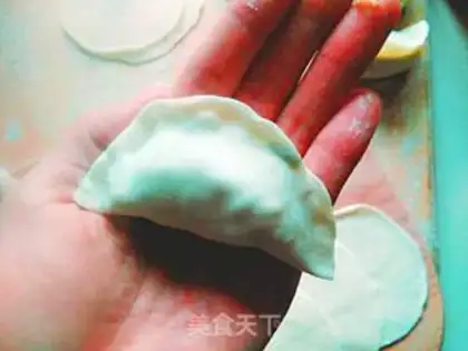 Make Cucumber egg dumplings step 17