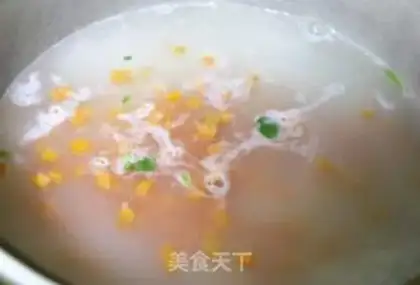 Make Salmon and vegetable congee step 3