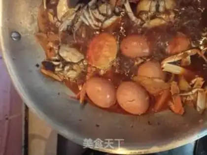 Make Red burning crabs step 8