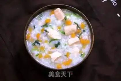 Make Salmon and vegetable congee step 6