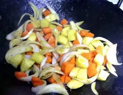 Make Bones and rice step 5
