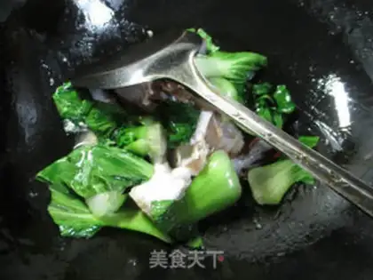 Make Crabs with green vegetables step 4