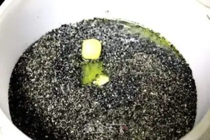 Make Black sesame soup step 1