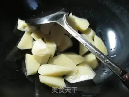 Make Potato with lentils step 2