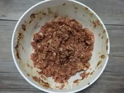 Make Noodles and meat step 1