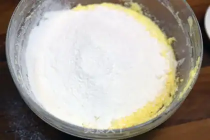 Make Milk moon cake step 7