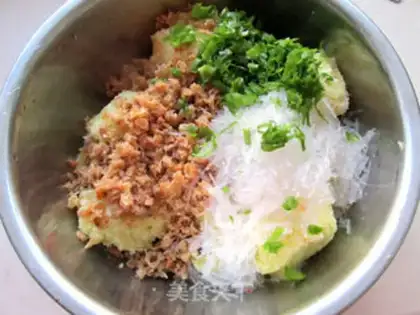 Make Shrimp rice bag step 4