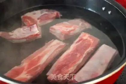 Make Red burn ribs step 1