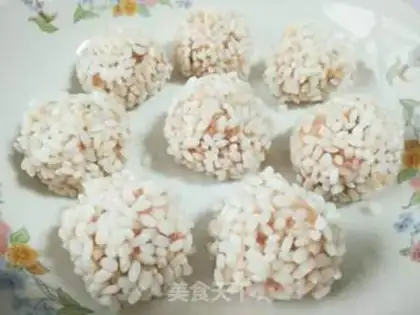 Make The rice pearls step 5