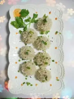 Make The rice pearls step 7