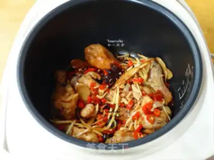 Make Spicy chicken root step 5