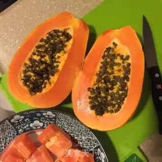 Make Milk papayas with silver ears step 0