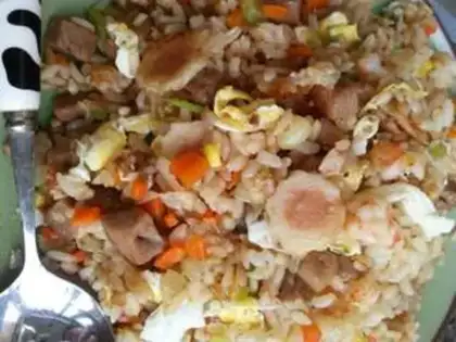 Make Beef pelt and vegetable fried rice step 5