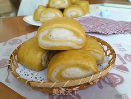 Make Double pumpkin buns step 11
