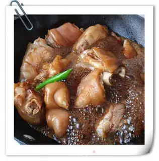 Make Red burning pig hoof step 4