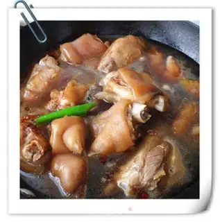 Make Red burning pig hoof step 5