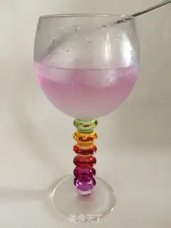 Make A purple cocktail step 4