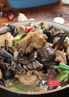 Make Chicken stew mushrooms step 5