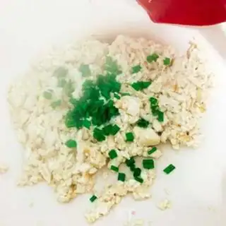 Make Egg fried tofu step 4