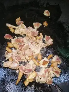Make Tea mushroom fried meat step 3