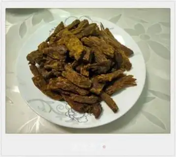 Make Curry beef jerky step 7