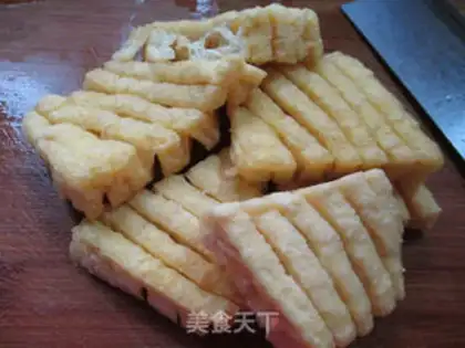 Make Black-mucked tofu dry step 1