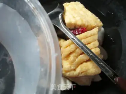 Make Black-mucked tofu dry step 3