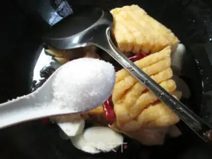 Make Black-mucked tofu dry step 5