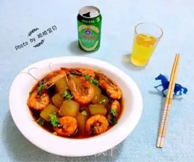 Make Shrimp dolls meet a melon step 11
