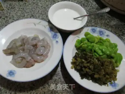Make Snow-cray shrimp fruit step 0