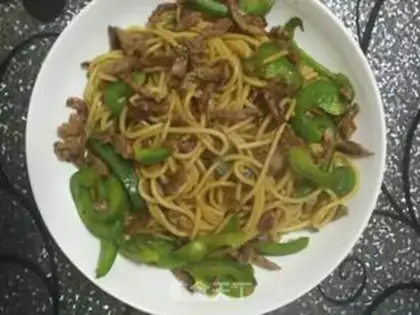 Make Black pepper beef and pasta step 6