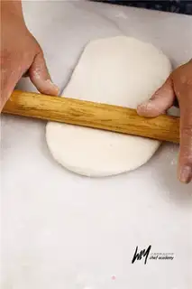 Make Pumpkin face bread step 2