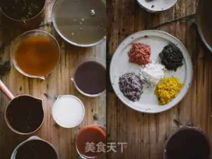 Make Five-colour rice rice step 12
