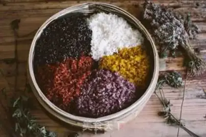 Make Five-colour rice rice step 13