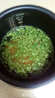 Make Vegetable rice congee step 3