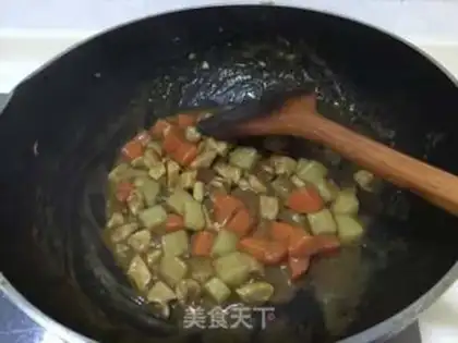 Make Little bear curry step 8