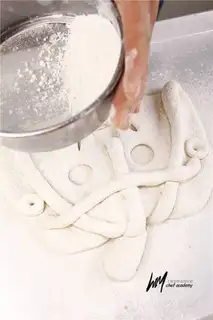 Make Pumpkin face bread step 13