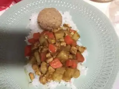 Make Little bear curry step 13