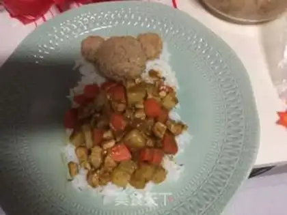 Make Little bear curry step 14