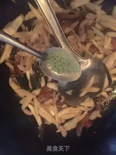 Make White mushroom fried meat step 6