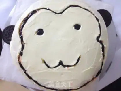 Make Sweet little monkey cake step 12