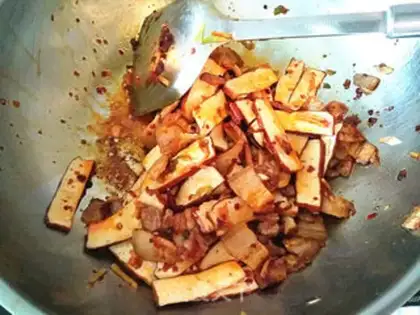 Make Go back to the pot and dry the beans step 8