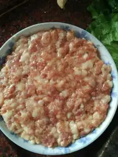 Make Salted egg meatloaf step 1