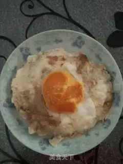 Make Salted egg meatloaf step 5