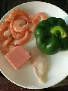 Make Chicken shrimp ham and pasta step 0