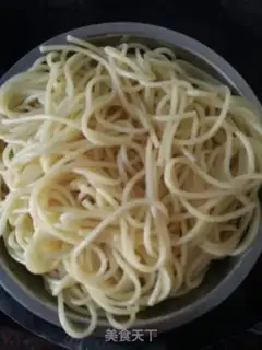 Make Chicken shrimp ham and pasta step 1