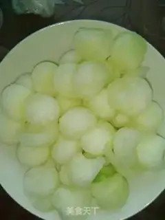 Make Red-hot melon ball step 1