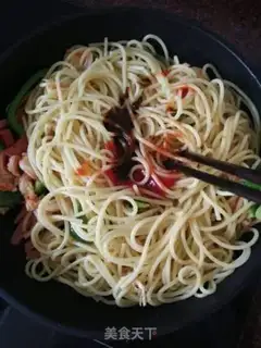 Make Chicken shrimp ham and pasta step 8