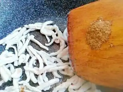 Make Garlic fried meat step 4